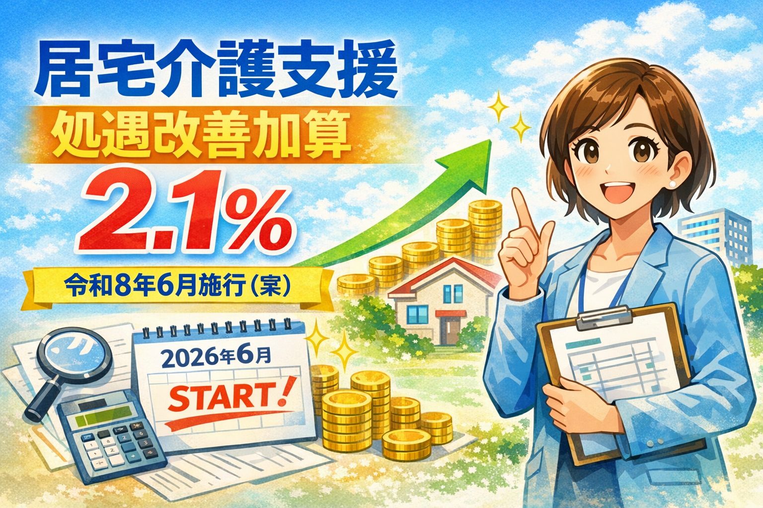 居宅介護支援の処遇改善加算(2.1%)のポイント