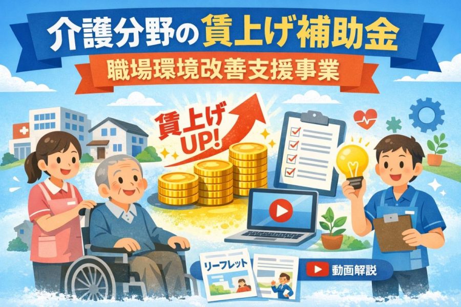 介護分野の職員の賃上げ・職場環境改善支援事業（補助金）の案内画像